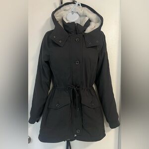 HOLLISTER Fur Lined Parka Coat S NEW!